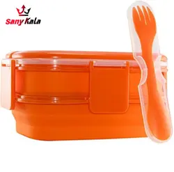 ظرف غذاخوری دو تکه سیلیکونی