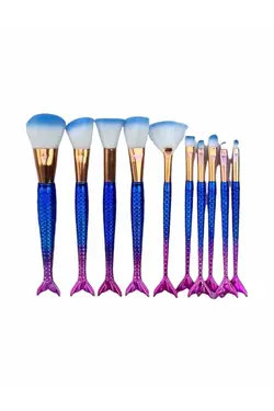 ست براش 10 عددی پری دریایی مژگان