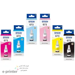 سری کامل جوهر اصلی 6 رنگ اپسون T673 Series - فروشگاه لوازم اداری ای پرینتر