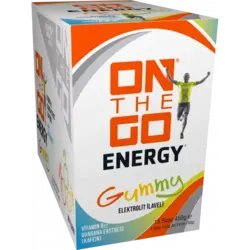 پاستیل انرژی زا ON THE GO Energy Gummy طعم میوه ای - بسته 15 عددی