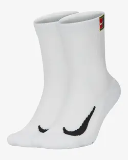 جوراب تنیس ساق بلند نایک NikeCourt (2جفت) - سفید | تنیس ۲۴