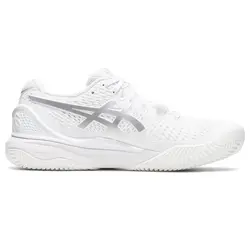 کفش تنیس سفید زنانه اسیکس مدل Asics Gel-Resolution 9  | تنیس ۲۴