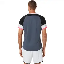تی شرت تنیس مردانه اسیکس Asics Match SS Top- طوسی | تنیس ۲۴