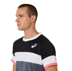تی شرت تنیس مردانه اسیکس Asics Match SS Top- طوسی | تنیس ۲۴