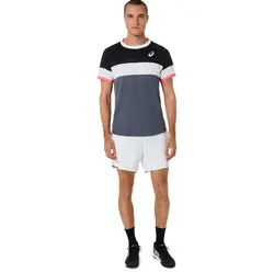 تی شرت تنیس مردانه اسیکس Asics Match SS Top- طوسی | تنیس ۲۴