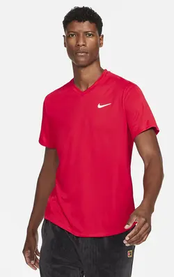 تی شرت تنیس مردانه نایک NikeCourt Dri-FIT Victory- قرمز | تنیس ۲۴