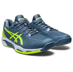 کفش تنیس مردانه اسیکس Asics Solution Speed FF 2- طوسی/سبز | تنیس ۲۴