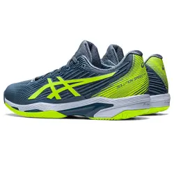 کفش تنیس مردانه اسیکس Asics Solution Speed FF 2- طوسی/سبز | تنیس ۲۴