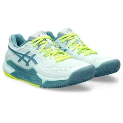 کفش تنیس زنانه اسیکس Asics Gel-Resolution 9 Clay- آبی | تنیس ۲۴
