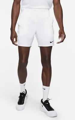 شلوارک تنیس مردانه نایک NikeCourt Dri-FIT Victory 18cm- سفید | تنیس ۲۴