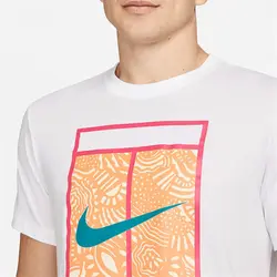 تیشرت تنیس مردانه نایک NikeCourt Dri-FIT- سفید | تنیس ۲۴