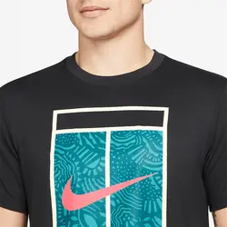 تیشرت تنیس مردانه نایک NikeCourt Dri-FIT- مشکی | تنیس ۲۴