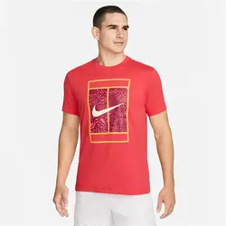 تیشرت تنیس مردانه نایک NikeCourt Dri-FIT- قرمز | تنیس ۲۴