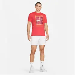 تیشرت تنیس مردانه نایک NikeCourt Dri-FIT- قرمز | تنیس ۲۴