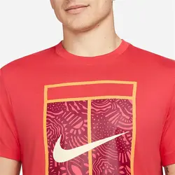 تیشرت تنیس مردانه نایک NikeCourt Dri-FIT- قرمز | تنیس ۲۴
