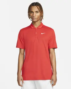 پلوشرت تنیس مردانه نایک NikeCourt Dri-FIT- قرمز | تنیس ۲۴