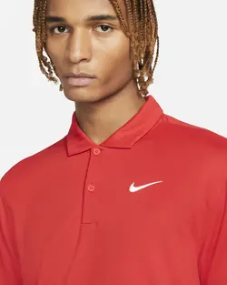 پلوشرت تنیس مردانه نایک NikeCourt Dri-FIT- قرمز | تنیس ۲۴
