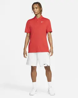 پلوشرت تنیس مردانه نایک NikeCourt Dri-FIT- قرمز | تنیس ۲۴