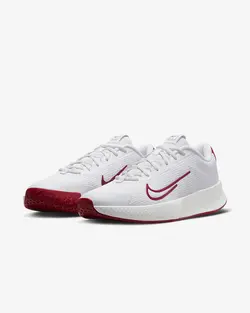 کفش تنیس مردانه نایک NikeCourt Vapor Lite 2– سفید/زرشکی | تنیس ۲۴