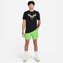 شلوارک تنیس مردانه نایک NikeCourt Dri-FIT ADV Rafa- سبز روشن | تنیس ۲۴