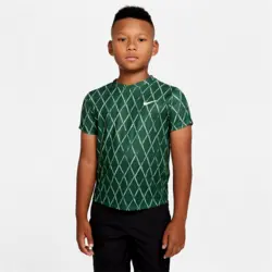 تی شرت تنیس بچگانه نایک NikeCourt Dri-FIT Victory Printed- سبز | تنیس ۲۴