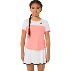 تی شرت تنیس دخترانه اسیکس Asics Tennis SS Top- صورتی | تنیس ۲۴