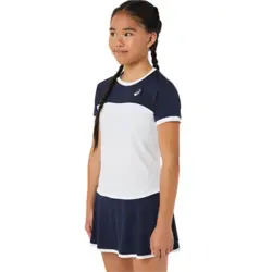 تی شرت تنیس دخترانه اسیکس Asics Tennis SS Top- سفید | تنیس ۲۴