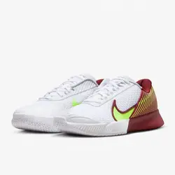 کفش تنیس مردانه نایک NikeCourt AirZoom Vapor Pro2 – سفید/زرشکی | تنیس ۲۴