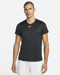 تی شرت تنیس مردانه نایک NikeCourt Dri-FIT Advantage- مشکی | تنیس ۲۴