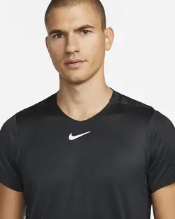 تی شرت تنیس مردانه نایک NikeCourt Dri-FIT Advantage- مشکی | تنیس ۲۴