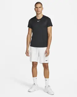 تی شرت تنیس مردانه نایک NikeCourt Dri-FIT Advantage- مشکی | تنیس ۲۴