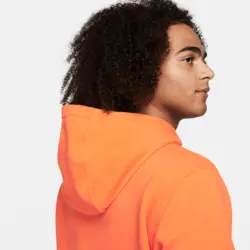 هودی ورزشی مردانه نایک Nike Sportswear Club Fleece- نارنجی | تنیس ۲۴