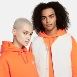 هودی ورزشی مردانه نایک Nike Sportswear Club Fleece- نارنجی | تنیس ۲۴