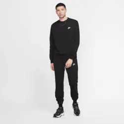 تی شرت ورزشی مردانه نایک Nike Sportswear Club Fleece- مشکی | تنیس ۲۴