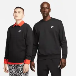 تی شرت ورزشی مردانه نایک Nike Sportswear Club Fleece- مشکی | تنیس ۲۴