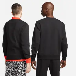 تی شرت ورزشی مردانه نایک Nike Sportswear Club Fleece- مشکی | تنیس ۲۴