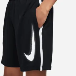 شلوارک تنیس پسرانه نایک Nike Multi Dri-FIT Graphic- مشکی | تنیس ۲۴