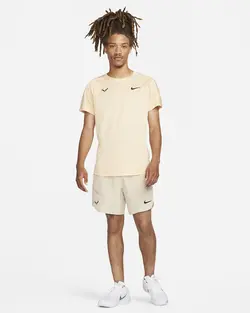 تی شرت تنیس مردانه نایک Nike Dri-FIT Rafa Challenger- بژ | تنیس ۲۴