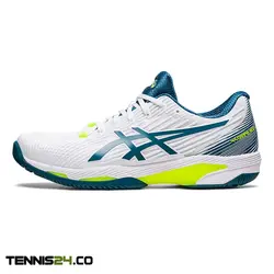 کفش تنیس مردانه اسیکس Asics Solution Speed FF 2 – سفید/آبی | تنیس ۲۴