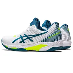 کفش تنیس مردانه اسیکس Asics Solution Speed FF 2 – سفید/آبی | تنیس ۲۴