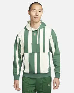 هودی تنیس مردانه نایک NikeCourt Heritage Dri-FIT Fleece- سبز | تنیس ۲۴