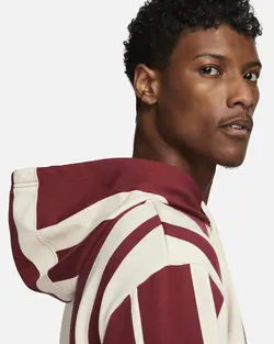 هودی تنیس مردانه نایک NikeCourt Heritage Dri-FIT Fleece- زرشکی | تنیس ۲۴