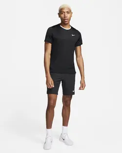 تی شرت تنیس مردانه نایک NikeCourt Advantage Dri-FIT- مشکی | تنیس ۲۴