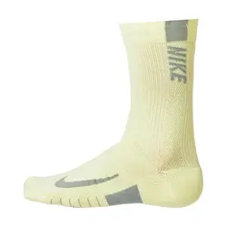 جوراب تنیس ساق بلند نایک Nike Multiplier Crew پک دوتایی- زرد/طوسی | تنیس ۲۴