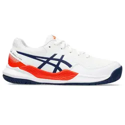 کفش تنیس بچگانه اسیکس Asics Gel-Resolution 9 GS- سفید/نارنجی | تنیس ۲۴