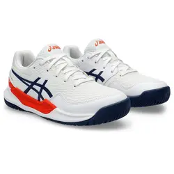 کفش تنیس بچگانه اسیکس Asics Gel-Resolution 9 GS- سفید/نارنجی | تنیس ۲۴