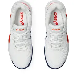 کفش تنیس بچگانه اسیکس Asics Gel-Resolution 9 GS- سفید/نارنجی | تنیس ۲۴