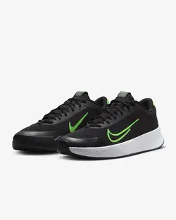 کفش تنیس مردانه نایک NikeCourt Vapor Lite 2– مشکی/سبز | تنیس ۲۴
