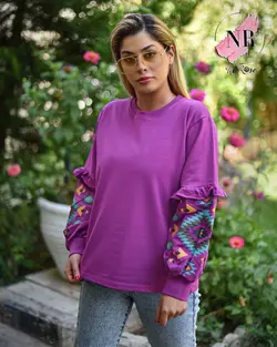 بلوز پاییزه طرح گبه