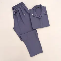 شومیز شلوار گلدوزی گلاب